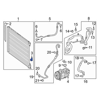 Mercedes-Benz OE - A/C Refrigerant Pressure Sensor