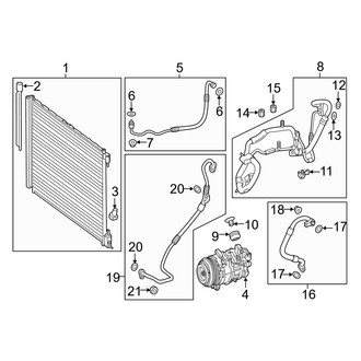 Mercedes-Benz OE - Air Conditioner & Heater - Condenser, Compressor & Lines