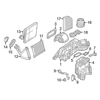 Mercedes-Benz OE - Air Conditioner & Heater - Evaporator & Heater Components