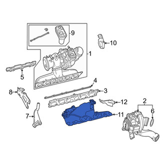 Mercedes-Benz OE - Turbocharger Mount Heat Shield