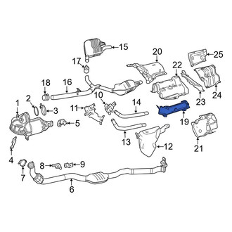 Mercedes-Benz OE - Turbocharger Mount Heat Shield