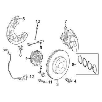 Mercedes-Benz OE - Front Suspension - Brake Components