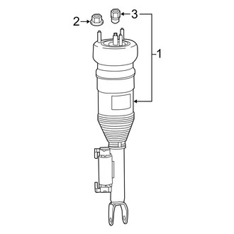 Mercedes-Benz OE - Front Suspension - Struts & Components (With Air Suspension)