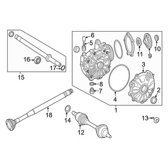 Mercedes-Benz OE - Front Suspension - Carrier & Front Axles (AWD)