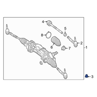 Mercedes-Benz OE - Outer Steering Tie Rod Nut