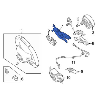 Mercedes-Benz OE - Upper Steering Wheel Back Cover