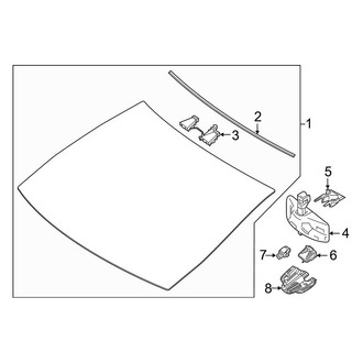 Mercedes-Benz OE - Windshield - Glass