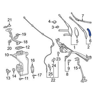 Mercedes-Benz OE - Front Left Wiper Arm Cover