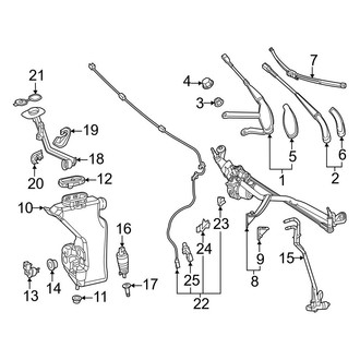 Mercedes-Benz OE - Windshield - Wiper & Washer Components