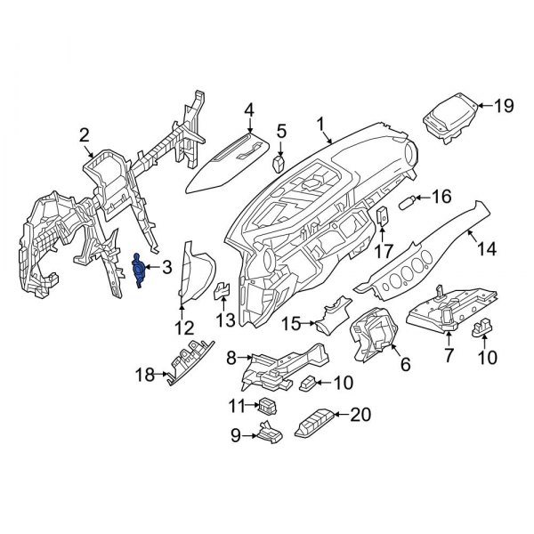 Instrument Panel Crossmember Bracket