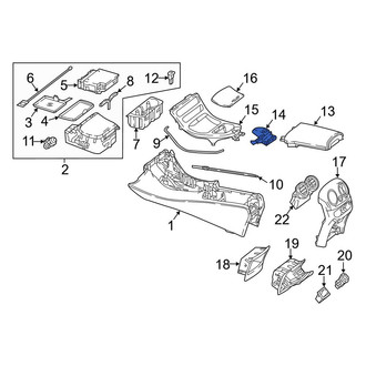 Mercedes-Benz OE - Front Center Console Trim Panel Cap