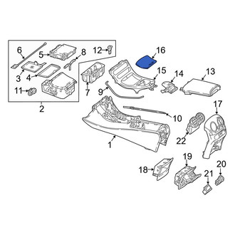 Mercedes-Benz OE - Console Lid
