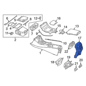 Mercedes-Benz OE - Rear Console Trim Panel