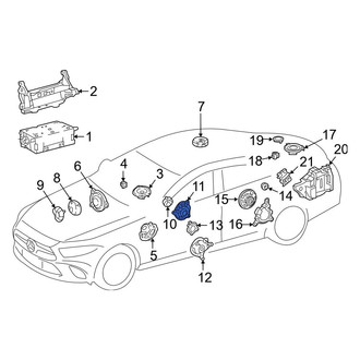 Mercedes-Benz OE - Rear Lower Speaker