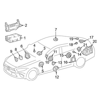 Mercedes-Benz OE - Console - Sound System