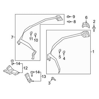 Mercedes-Benz OE - Restraint Systems - Rear Seat Belts