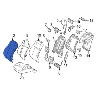 Mercedes-Benz OE - Front Left Seat Back Cushion Cover