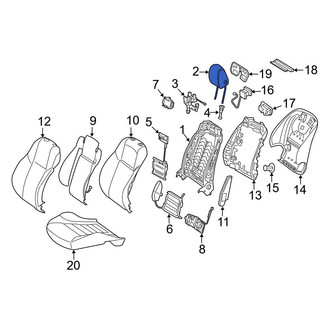 Mercedes-Benz OE - Front Left Headrest
