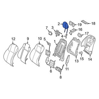 Mercedes-Benz OE - Front Left Headrest