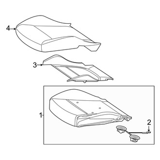 Mercedes-Benz OE - Seats & Tracks - Driver Seat Components (Seat Cushion)