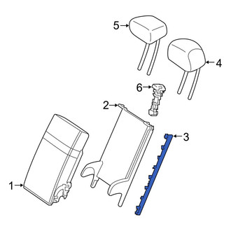 Mercedes-Benz OE - Rear Left Seat Armrest Cover