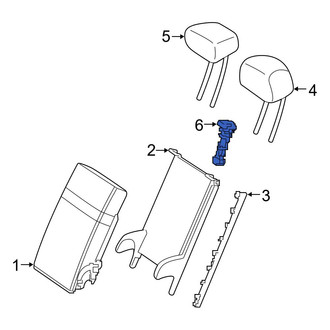 Mercedes-Benz OE - Rear Outer Headrest Guide