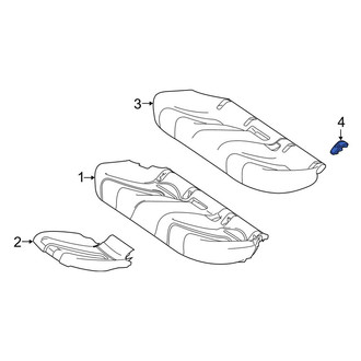 Mercedes-Benz OE - Rear Child Restraint Anchor Plate Bracket