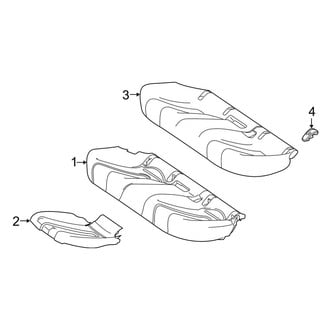 Mercedes-Benz OE - Seats & Tracks - Rear Seat Components (Seat Cushion Components)