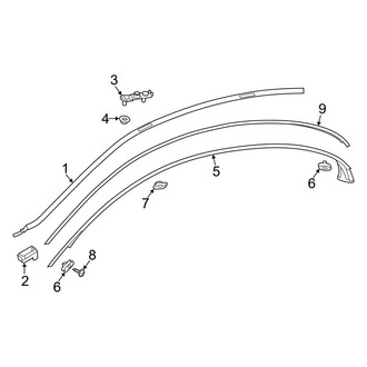 Mercedes-Benz OE - Roof - Exterior Trim