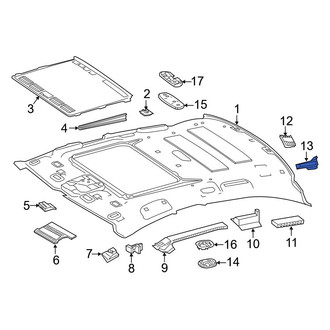 Mercedes-Benz OE - Rear Left Inner Roof Insulator