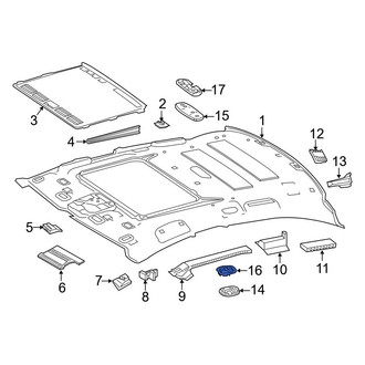 Mercedes-Benz OE - Left Outer Headliner Bracket