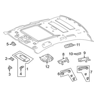 Mercedes-Benz OE - Roof - Interior Trim (Sunvisor, Grip Handle & Lamps)