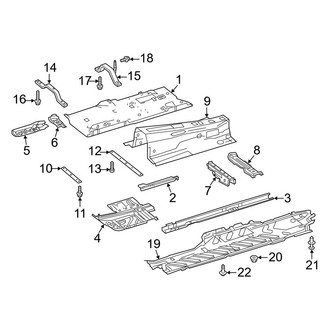 Mercedes-Benz OE - Pillars, Rocker & Floor - Floor & Rails