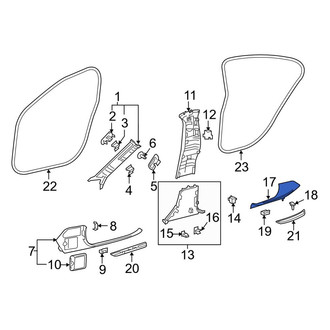 Mercedes-Benz OE - Right Door Sill Plate