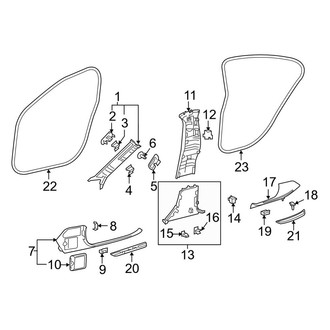 Mercedes-Benz OE - Pillars, Rocker & Floor - Interior Trim