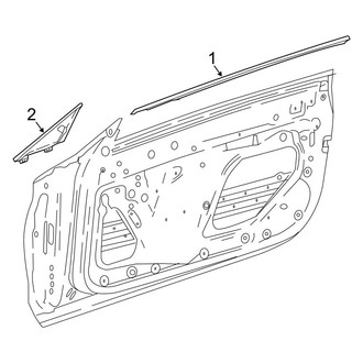 Mercedes-Benz OE - Front Door - Exterior Trim