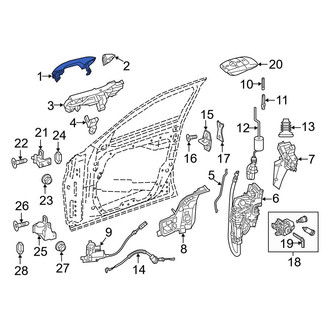 Mercedes-Benz OE - Front Left Outer Exterior Door Handle