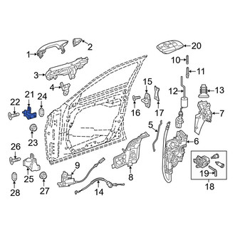 Mercedes-Benz OE - Front Left Upper Door Hinge