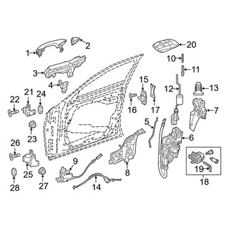Mercedes-Benz OE - Front Door - Lock & Hardware