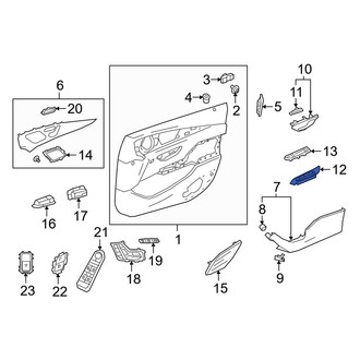 Mercedes-Benz OE - Front Left Door Switch Trim Panel