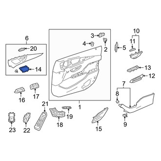 Mercedes-Benz OE - Front Right Upper Speaker Cover