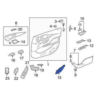 Mercedes-Benz OE - Front Left Lower Speaker Cover