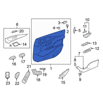 Mercedes-Benz OE - Front Left Inner Door Interior Trim Panel