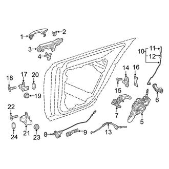 Mercedes-Benz OE - Rear Door - Lock & Hardware