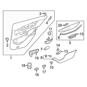 Mercedes-Benz OE - Rear Door - Interior Trim