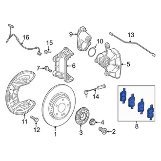 Mercedes-Benz OE - Front Disc Brake Pad Set