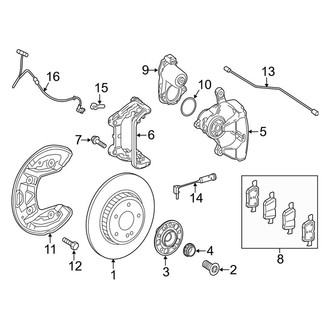 Mercedes-Benz OE - Rear Suspension - Brake Components