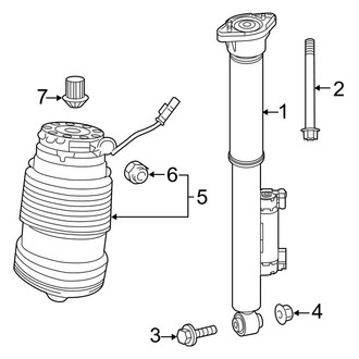 Mercedes-Benz OE - Rear Suspension - Shocks & Components (With Air Suspension)