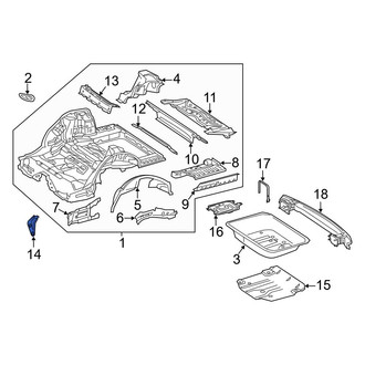 Mercedes-Benz OE - Floor Pan Reinforcement
