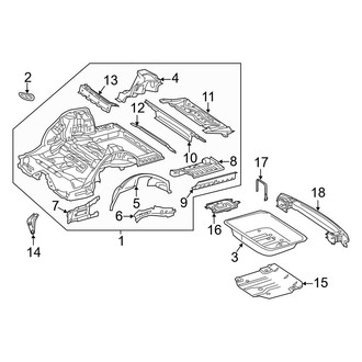 Mercedes-Benz OE - Rear Body & Floor - Floor & Rails